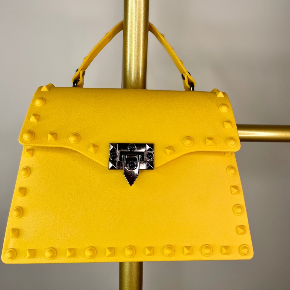 Studded Handbags (Yellow)